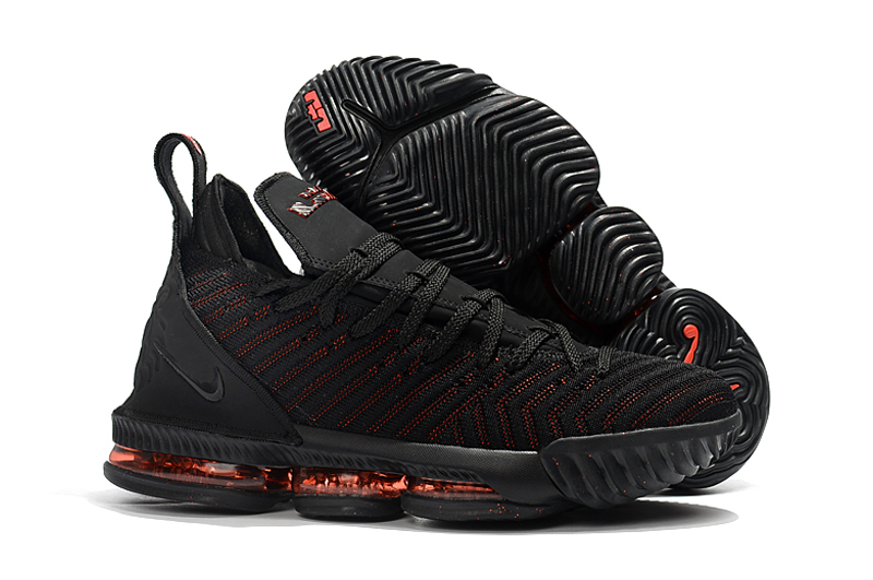 Nike Lebron 16 Black Red Shoes For Women